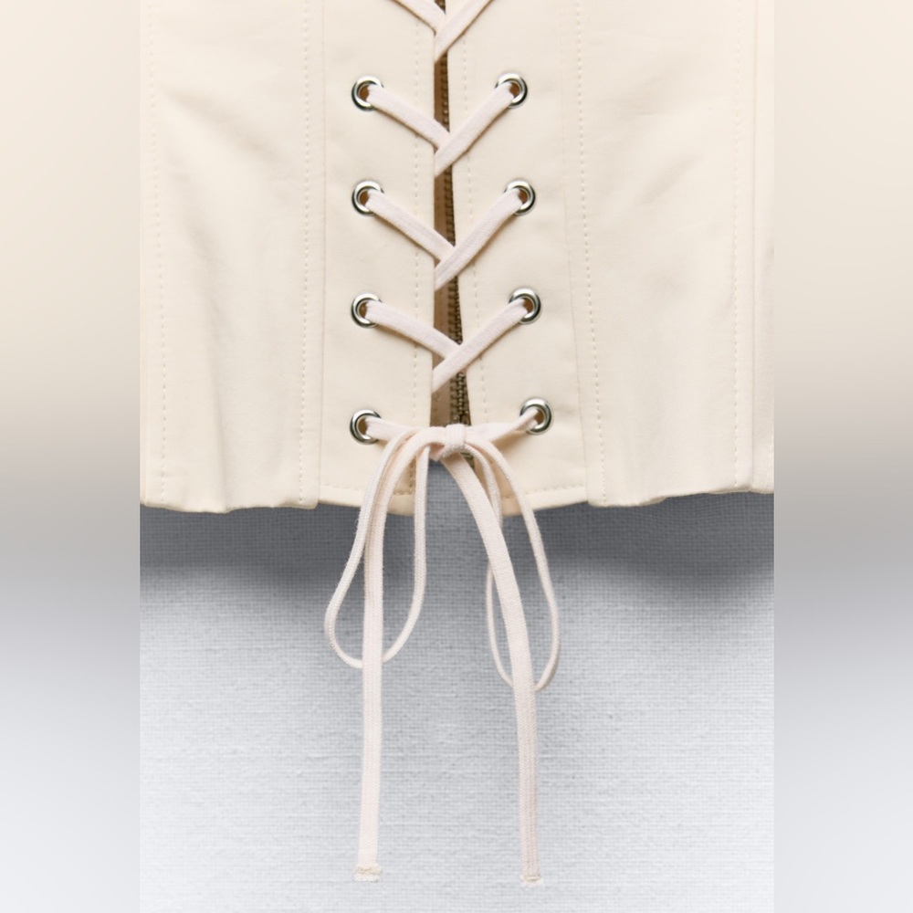 Zara trench gabardine corset top - Picture 13 of 16